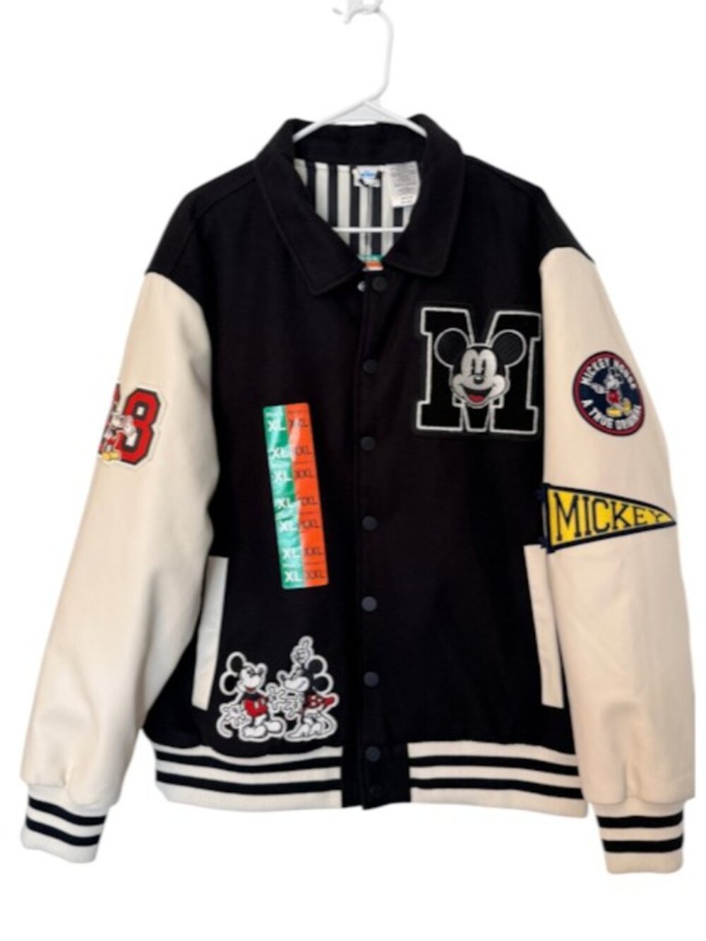 Disney Mickey & Friends Adult Letterman Jacket Unisex Size Men XL Women XXL NWT!